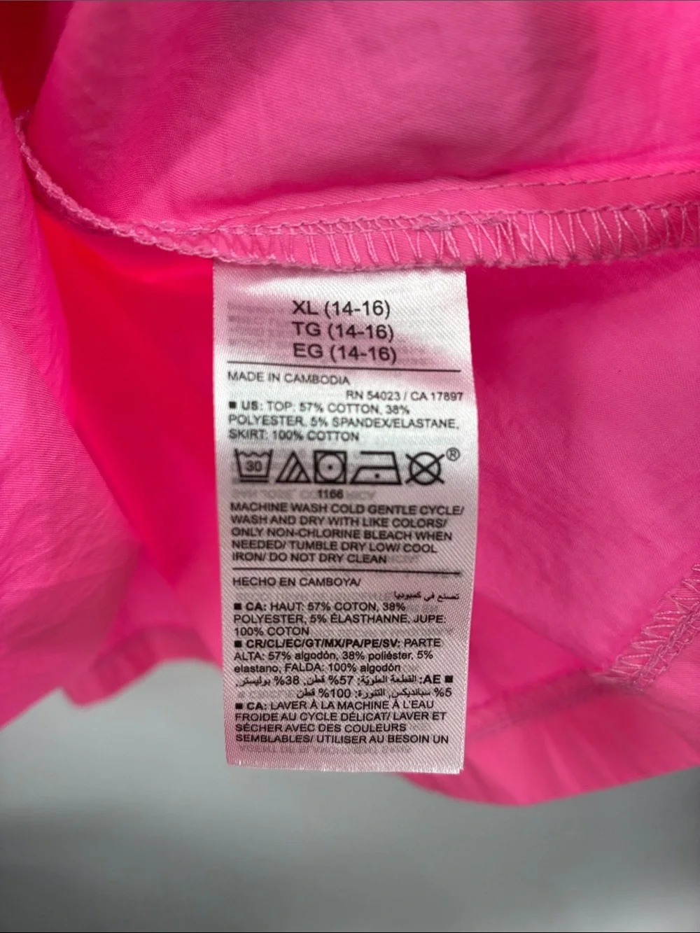 Old Navy Girls' Pink Sleeveless A-Line Dress size 14/16 XL